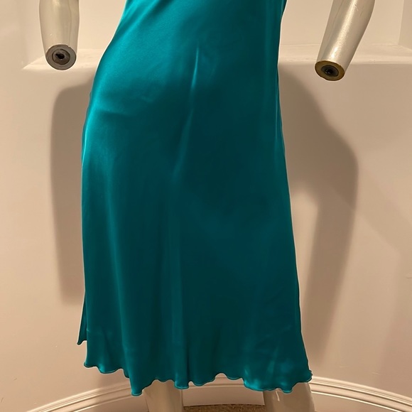 CACHE Teal Midi Dress Size 10 - Picture 6 of 14
